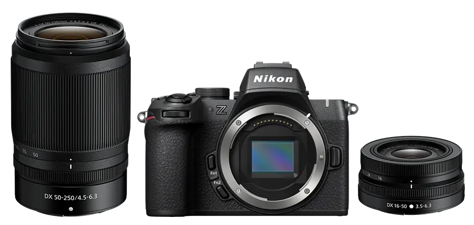 Придбайте комплект Z50II + 16–50 мм VR + 50–250 мм VR. Творіть без